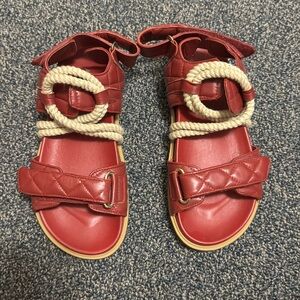 ALOHAS Women’s red sandals